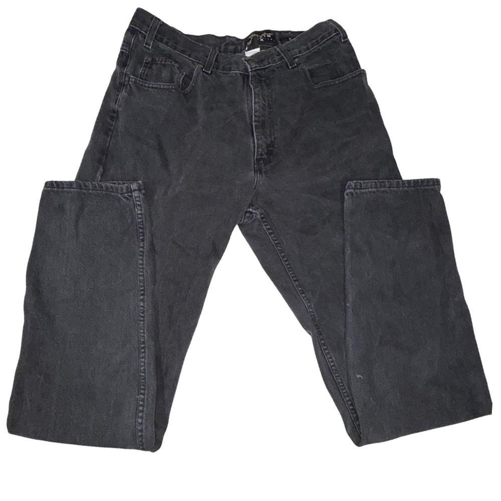 Eddie Bauer Men's 34x36 Black Relaxed Fit Jeans USA 100% Cotton 13807100